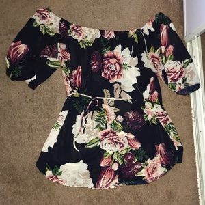 Floral Off The Shoulder Blouse